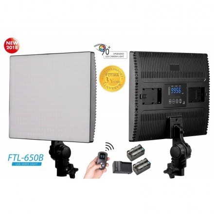 Fotima FTL-650B Professional LED Panel with 2 F-750 batteries plus charger