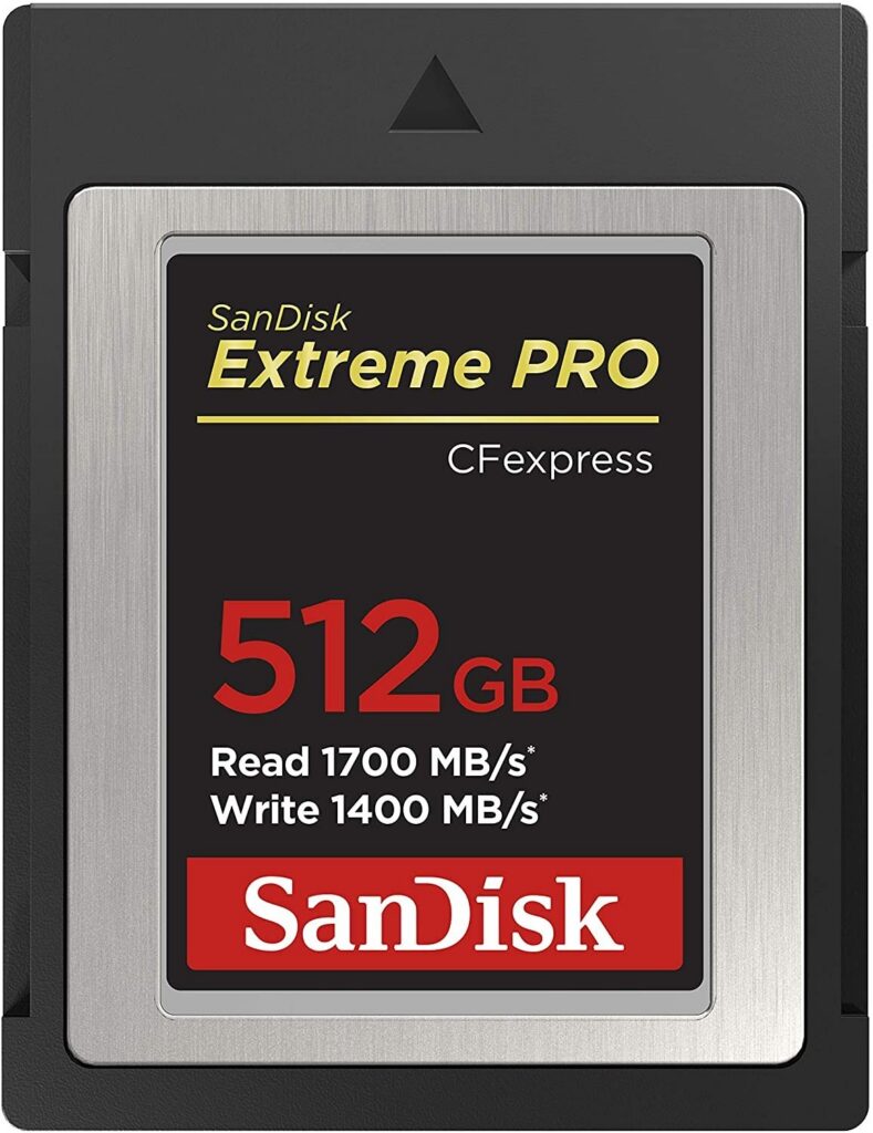 SanDisk Extreme Pro CFexpress Tipe B 512Go 1700 MB/s