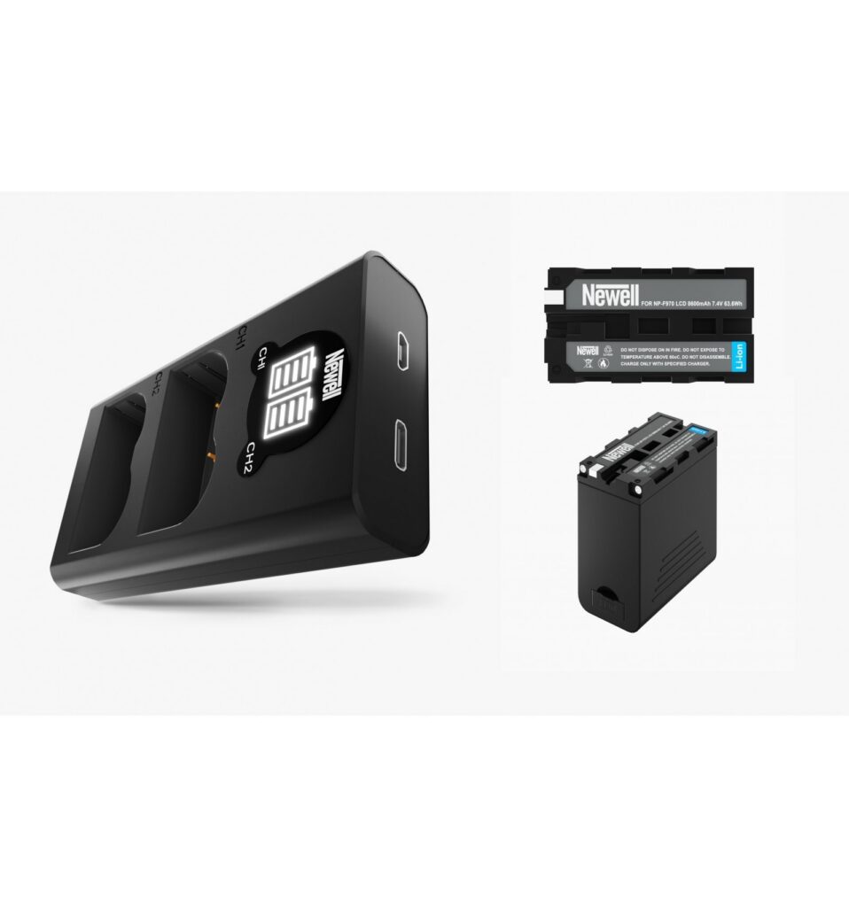Chargeur double Newell + 2 batteries W-235