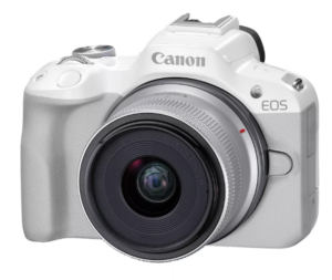 Canon Eos R50 Blanc + RF-S 18-45 mm F/4.5-6.3 IS