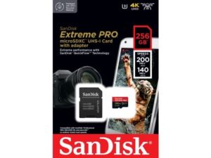 Sandisk Extreme Pro 256Gb Micro SD 200MB/S