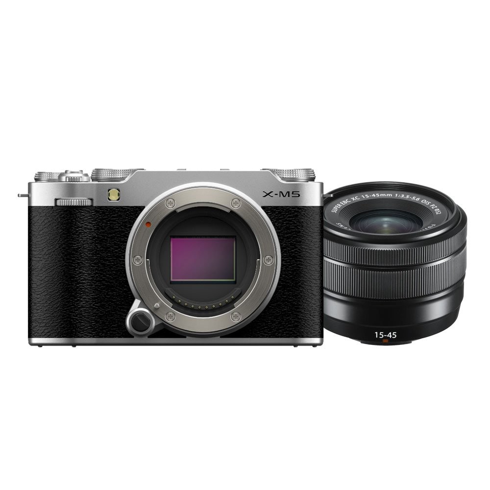 Fujifilm X-M5 Argent + XC 15-45 mm