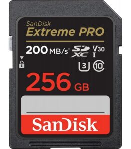 Carte mémoire SanDisk Extreme PRO SDXC UHS-II 256 Go V60