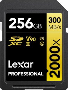 Lexar 256Gb 2000X SDXC Gold Series