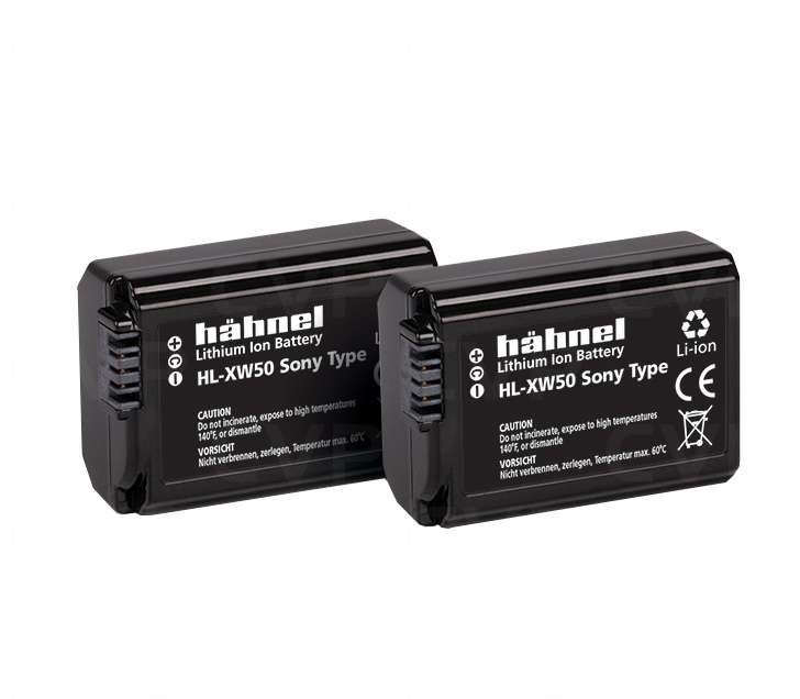 Hähnel HL-XW50 Twin Pack Replacement for Sony NP-FW50