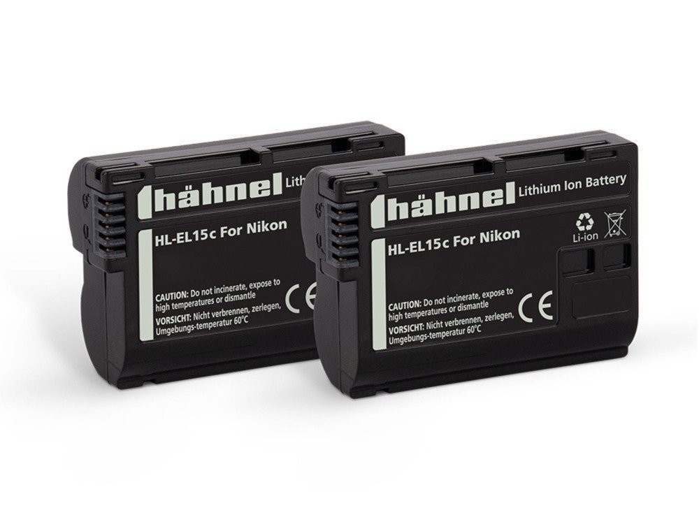 Hähnel HL-EL15c Twin Pack Replacement for Nikon EN-EL15/a/b/c