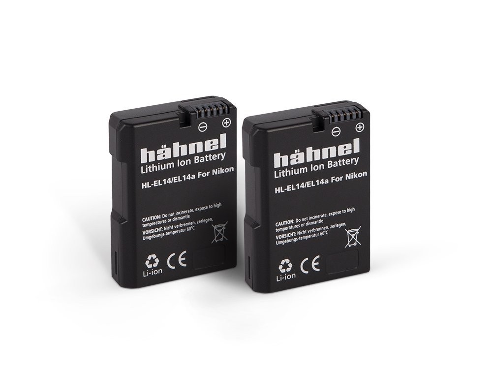 Hähnel HL-EL14/14a Twin Pack Replacement for Nikon EN-EL14/EN-EL14a