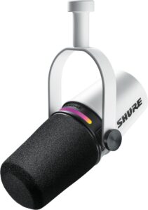 Shure MV7+ couleur blanche
