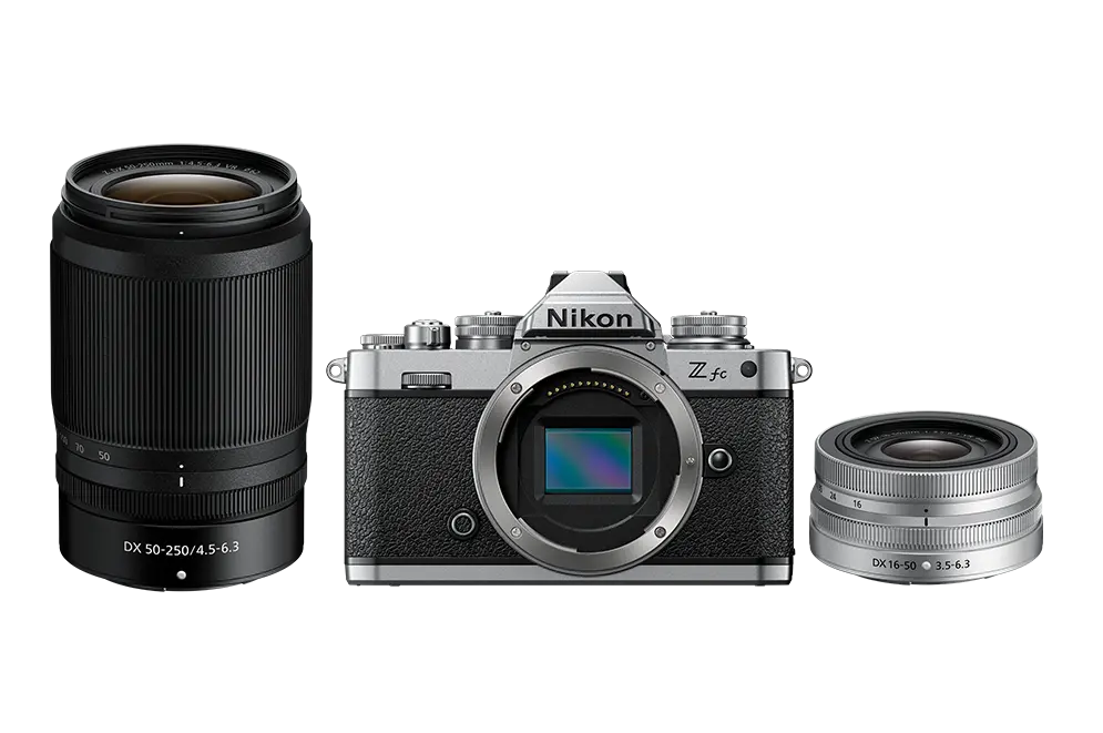 Nikon Z fc + 16-50 VR + 50-250 VR