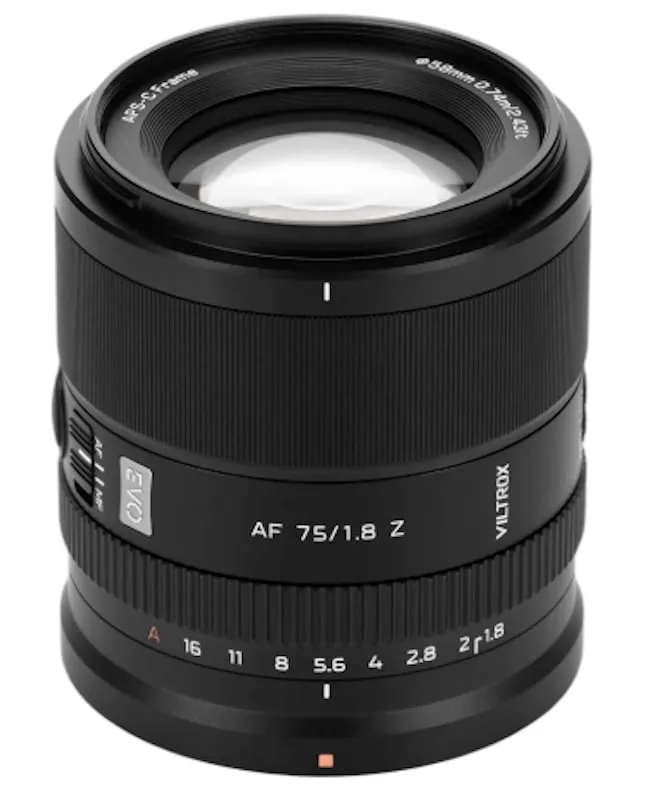 Viltrox AF 75 mm F1.8 EVO Nikon Z - APS-C Lens